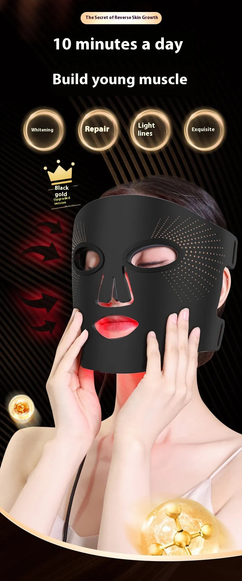 Red Light Therapy Silicone Photon Mask